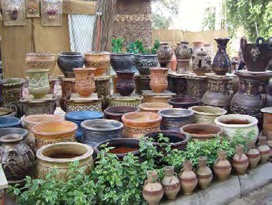 Handmade clay pots
